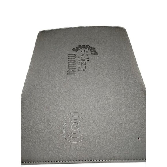 Afinity 10 W Fast Wireless Charger Mouse Pad Leather Cordless Charging Station - Picture 1 of 4